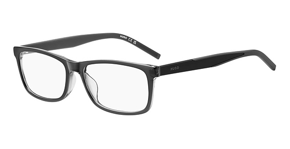 HUGO HG 1342/G - Grey Crystal, Acetate, Rectangle frame