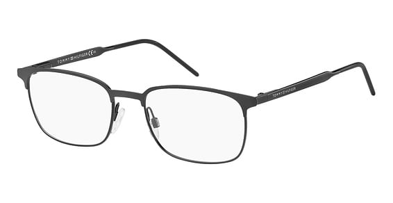 Tommy Hilfiger TH 1643 - Black, Metal, Rectangle frame