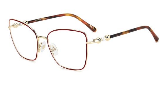 Carolina Herrera HER 0321 - Red Gold, Metal, Cat Eye frame