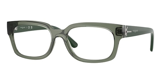 Vogue VO5689 - Transparent Mallard Gree, Acetate, Oval frame