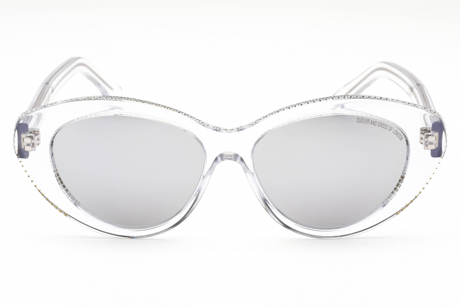 Cutler and Gross CG1286S - Crystal, Acetate, Cat Eye frame