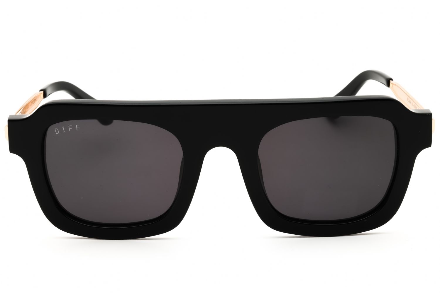 DIFF Eyewear SDFALDE - Black, Acetate, Rectangle frame