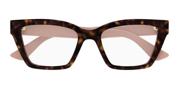 Gucci GG1715O - Havana Pink, Plastic, Cat Eye frame