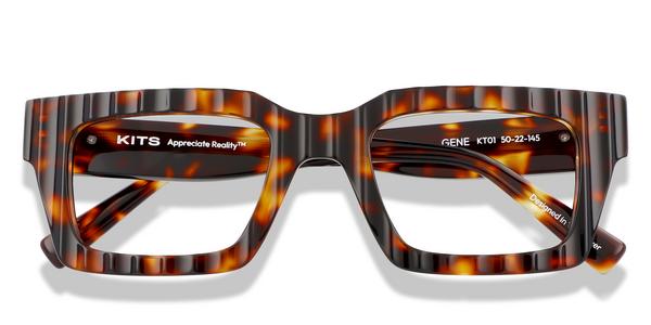 KITS Gene - Tortoise, Acetate, Rectangle frame
