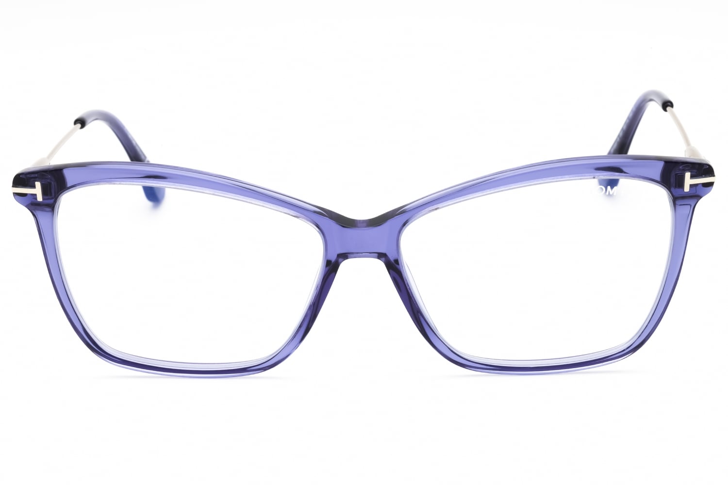 Tom Ford FT5687-B - Shiny Transparent Purple, Acetate, Cat Eye frame