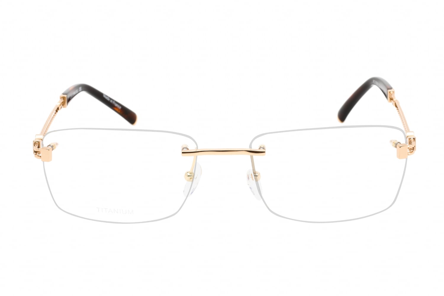 Charriol PC75088 - Shiny Gold, Titanium, Rimless frame