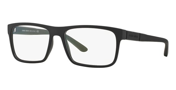 Giorgio Armani AR7042 - Black Rubber, Acetate, Rectangle frame