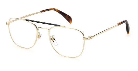 David Beckham DB 1016 - Gold, Metal, Rectangle frame