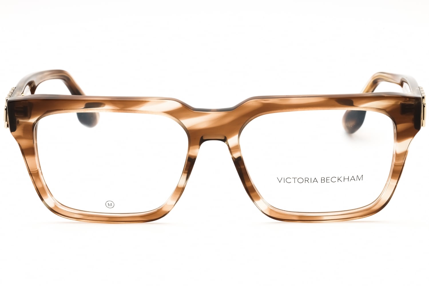Victoria Beckham VB2667 - Striped Brown, Acetate, Rectangle frame