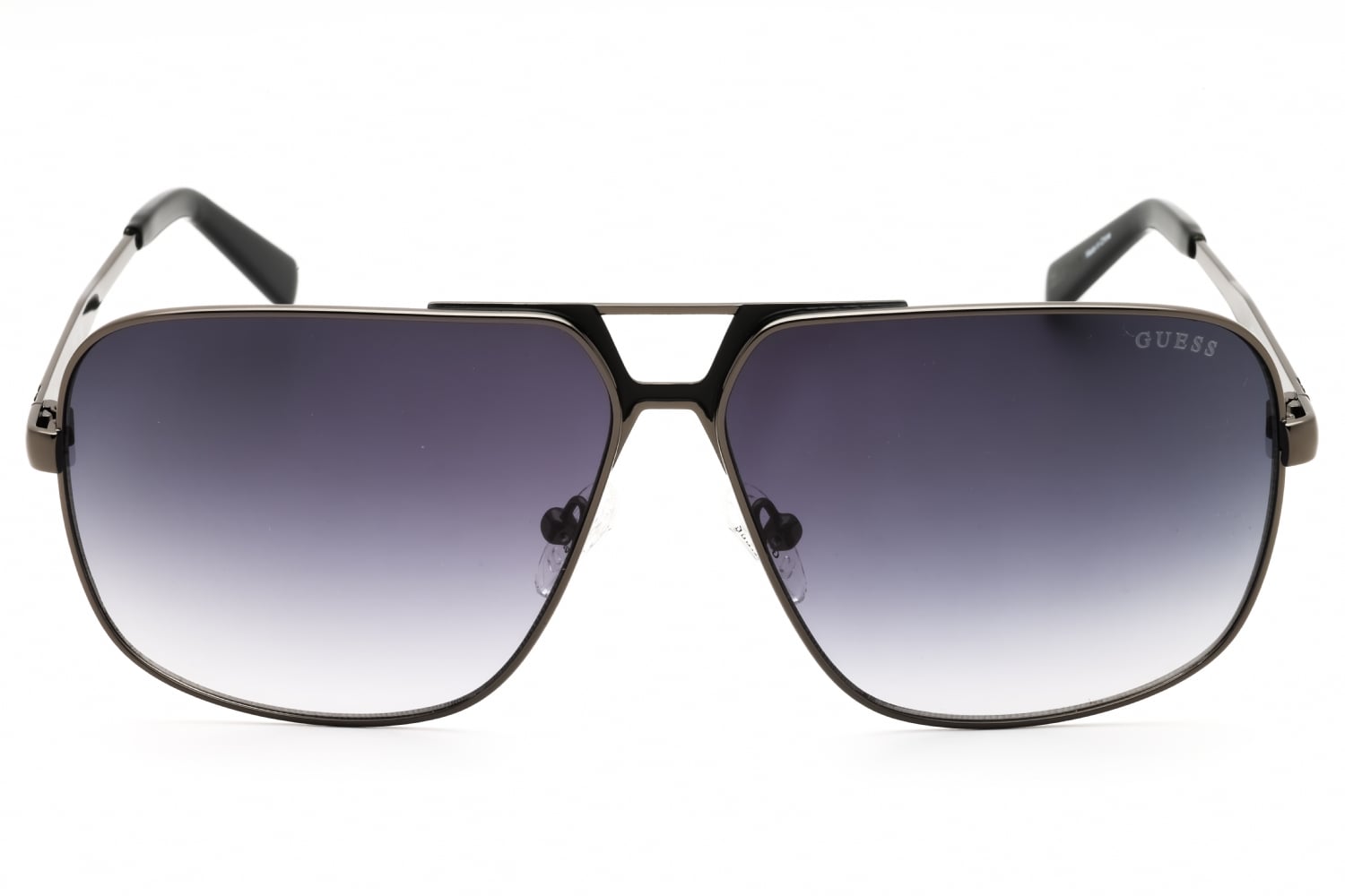 Guess GU00070 - Shiny Gunmetal, Metal, Rectangle frame