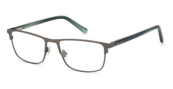 Fossil FOS 7118 - Matte Dark Ruthenium, Stainless Steel, Rectangle frame