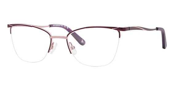 Liz Claiborne L 487 - Plum Lilac, Stainless Steel, Cat Eye frame
