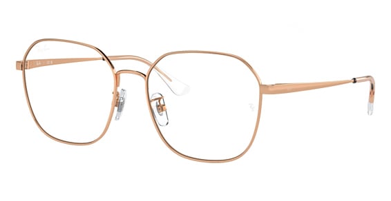 Ray-Ban RX6490D - Rose Gold, Metal, Oval frame
