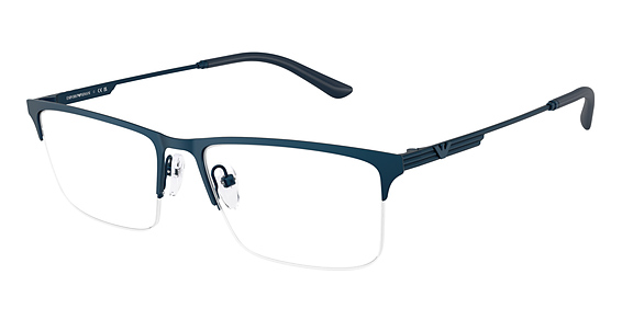 Emporio Armani EA1177 - Metalized Blue, Metal, Rectangle frame