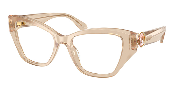 Swarovski SK2050U - Milky Beige, Plastic, Cat Eye frame