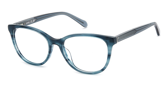 Fossil FOS 7203/US - Strp Teal, Acetate, Rectangle frame