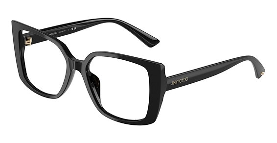 Jimmy Choo JC3024U - Black, Plastic, Rectangle frame