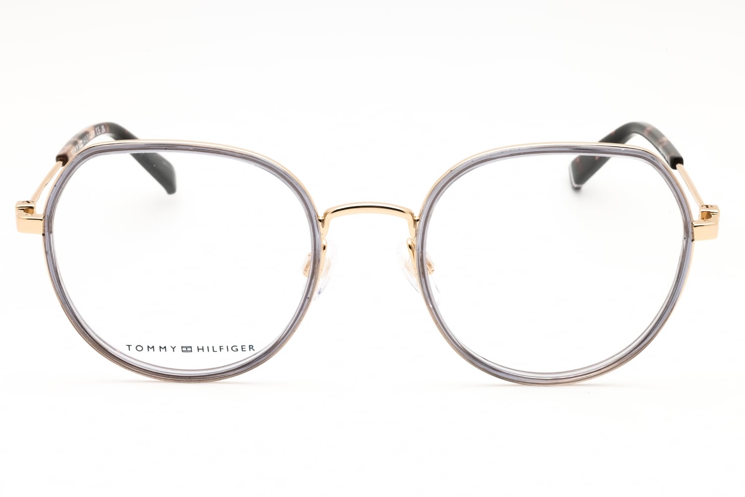 Tommy Hilfiger TH 2096 - Gold Grey, Metal, Round frame