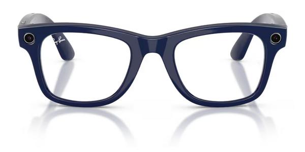 Ray-Ban RW4012 Wayfarer Meta Gen2 - Shiny Cosmic Blue, Plastic, Rectangle frame