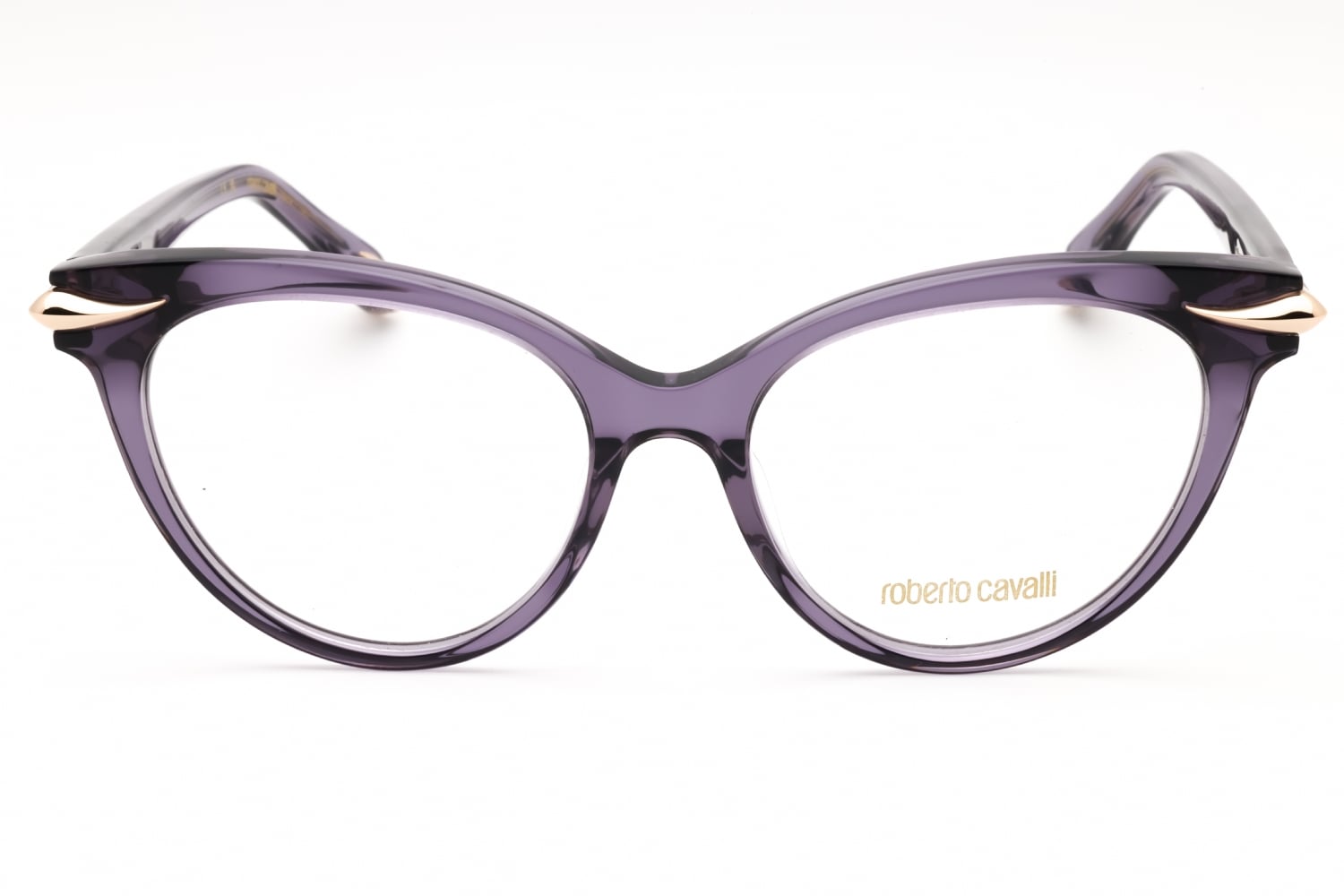 Roberto Cavalli VRC018M - Transparent Violet, Plastic, Cat Eye frame