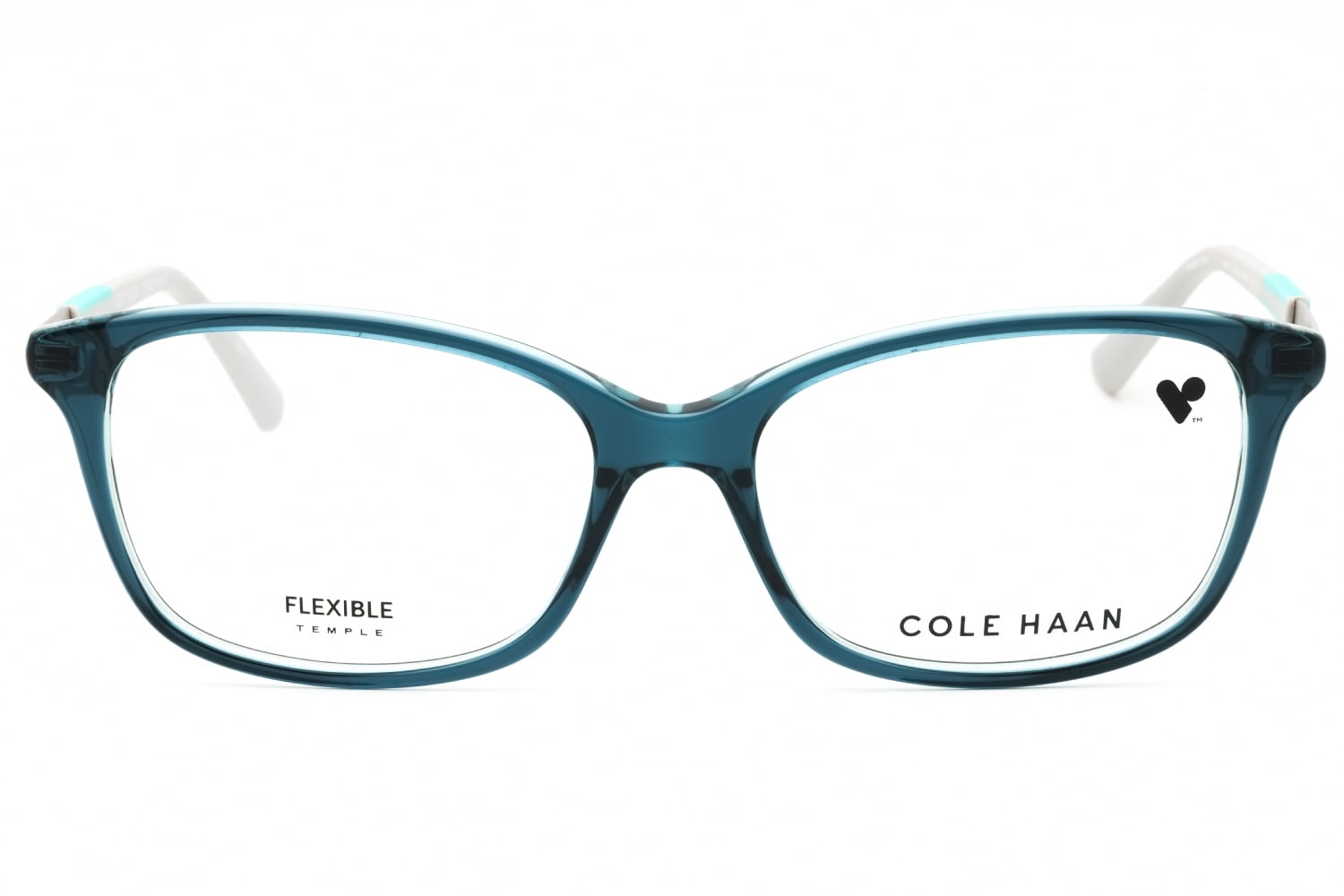 Cole Haan CH5052 - Teal Crystal, Acetate, Rectangle frame