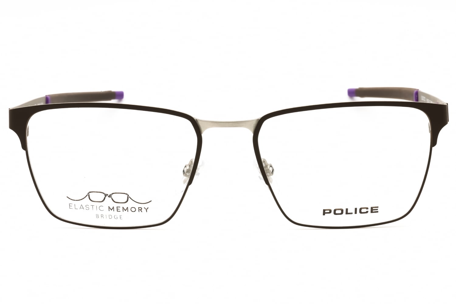 Police VPLG79M - Matt Satin Palladium, Metal, Rectangle frame