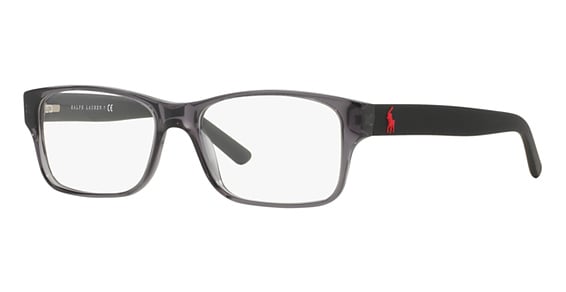Polo PH2117 - Shiny Transparent Grey, Plastic, Rectangle frame