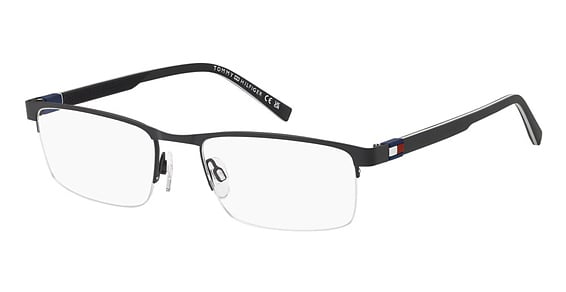 Tommy Hilfiger TH 2322 - Matte Black, Stainless Steel, Rectangle frame