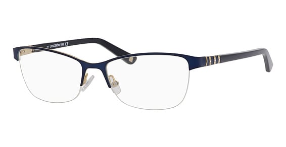 Liz Claiborne L 615 - Navy, Metal, Cat Eye frame