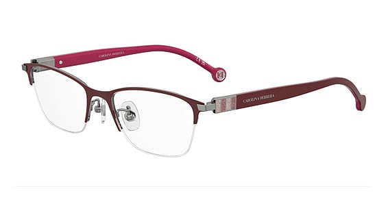 Carolina Herrera HER 0400/G - Burg Ruth, Stainless Steel, Rectangle frame