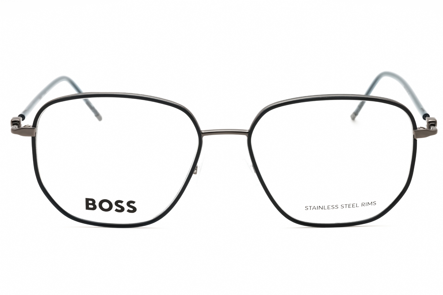 Hugo Boss BOSS 1430 - Petrol Dark Ruthenium, Metal, Oval frame