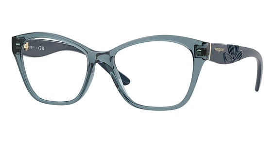 Vogue VO5628 - Transparent Light Blue, Acetate, Oval frame