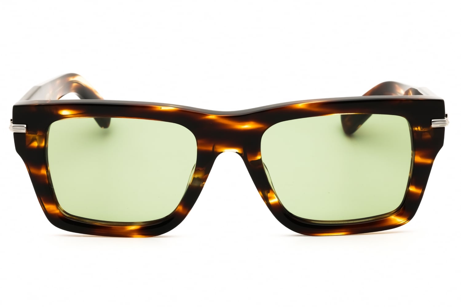 Salvatore Ferragamo SF2033S - Striped Brown, Acetate, Rectangle frame