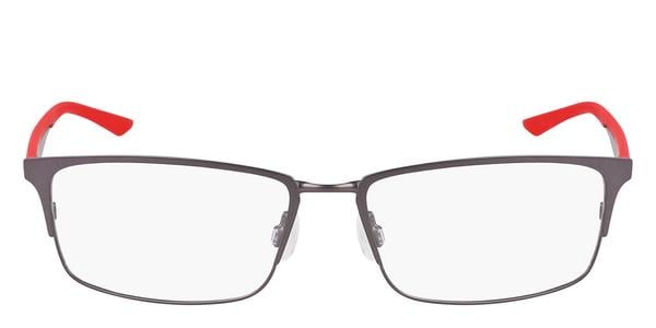 Nike 4315 - Satin Gunmetal / University Red, Titanium, Rectangle frame
