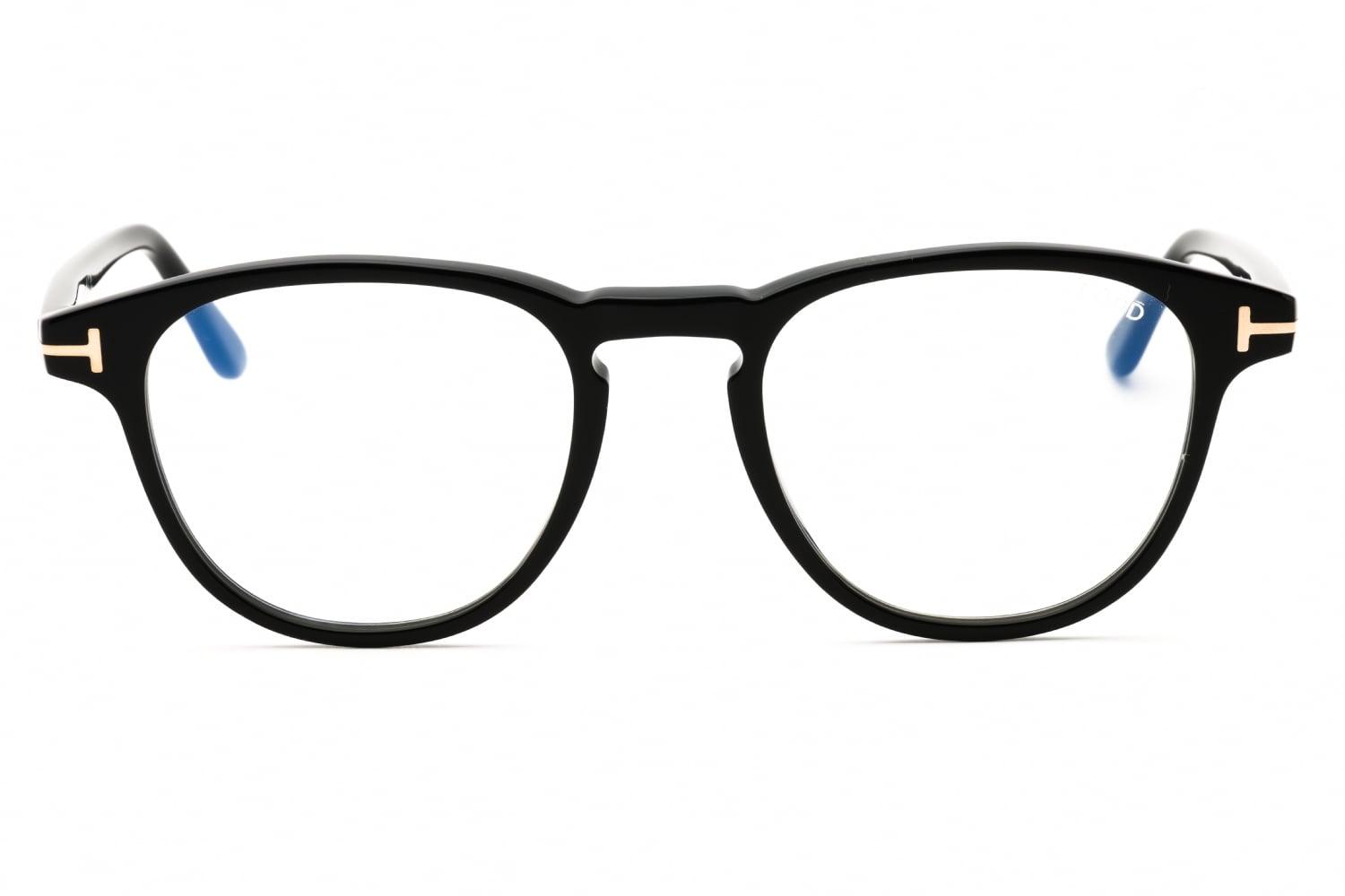 Tom Ford FT5899-B - Shiny Black/clear, Acetate, Round frame