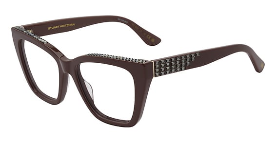 Stuart Weitzman WZN 1034/G - Pink, Acetate, Cat Eye frame