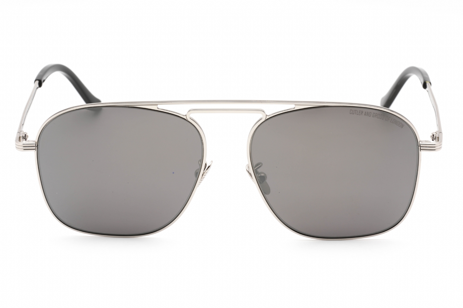 Cutler and Gross CG1310S - Silver/black/metallic, Metal, Rectangle frame