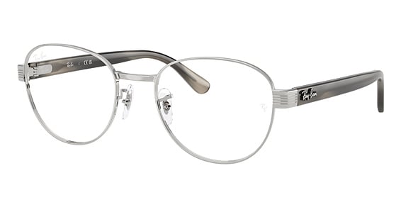 Ray-Ban RX6543 - Silver, Metal, Round frame