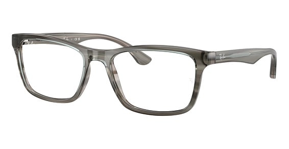 Ray-Ban RX5279 - Striped Grey, Plastic, Oval frame