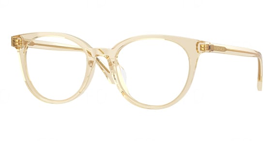 Versace VE3404D - Transparent Sand Ivory, Plastic, Mixed Shapes frame