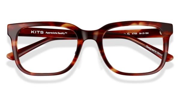 KITS Phoenix Comfort Fit - Light Heritage Havana, Acetate, Rectangle frame