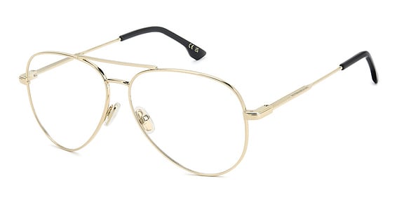 Victoria Beckham VB 1008 - Gold, Metal, Aviator frame