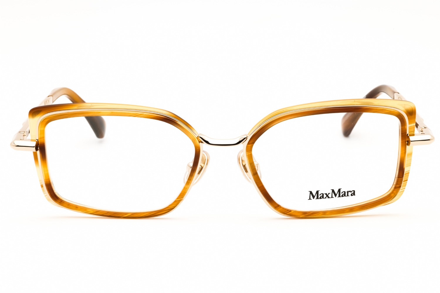 Max Mara MM5186 - Dark Brown/other, Metal, Rectangle frame