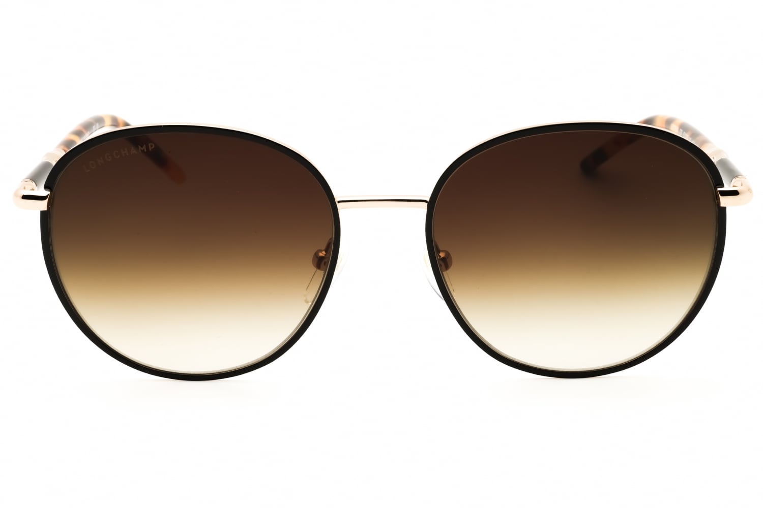Longchamp LO171S - Gold/black, Metal, Round frame