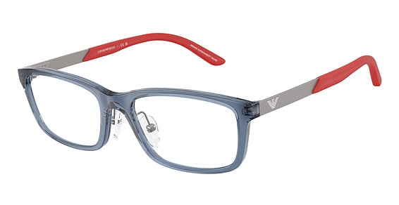 EMPORIO ARMANI KIDS EK3009 - Transparent Blue, Acetate, Oval frame