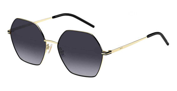 Hugo Boss BOSS 1589/S - 2m29o Blk Gold B, Mixed Materials, Cat Eye frame
