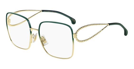 Etro 0073 - Pef99 Goldgreen, Metal, Rectangle frame