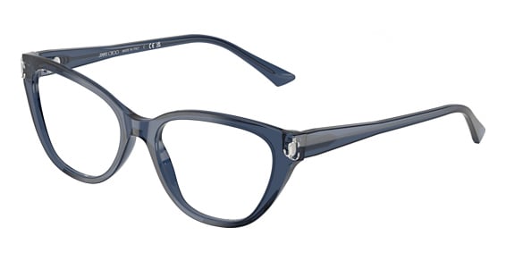 Jimmy Choo JC3011 - Transparent Navy, Plastic, Oval frame