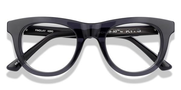KITS Findlay - Black Grey, Acetate, D Frame frame