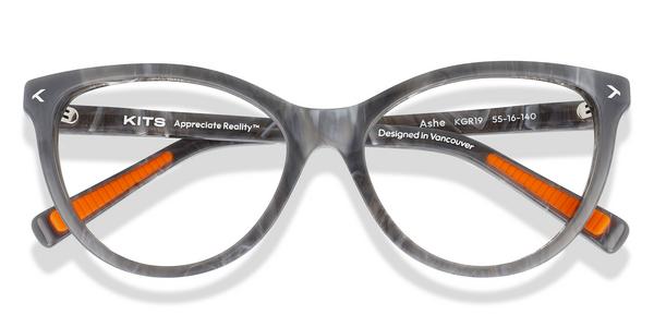 KITS Ashe Sport - Marble Grey, Acetate, Cat Eye frame
